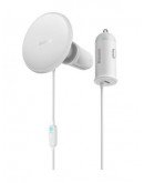 Auto turētājs Baseus Wireless car charger with MagSafe 15W holder for air vent + USB Type C 25W Balts