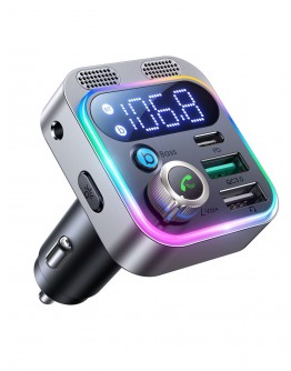 Kabelis Joyroom Joyroom FM transmitter / car charger 48W PPS/PD/QC3.0 black (JR-CL16)