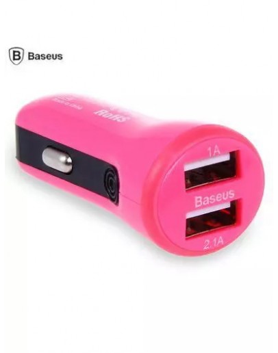 Auto lādētāji Baseus Universal Tiny Car Charger CCALL-CR0R Rozā