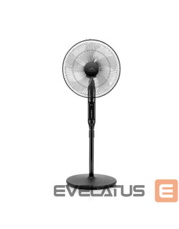 ETA Naos ventilators 260790000 statīva ventilators, 4 ātrumi, 50 W, svārstības, diametrs 43 cm, melns