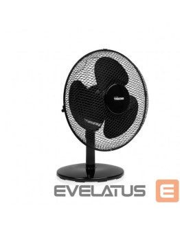  Ventilators Tristar galda ventilators VE-5725 Diametrs 30 cm, Melns, Ātrumu skaits 3, 40 W, Svārstības