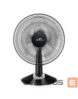 ETA Zefir 160790010 galda ventilators, 3 ātrumi, 45 W, svārstības, diametrs 30 cm, melns