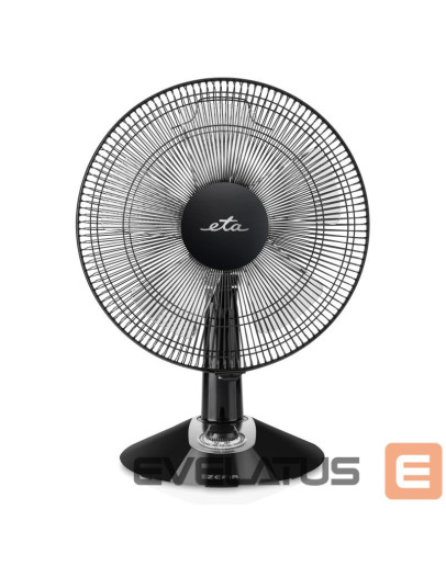 ETA Zefir 160790010 galda ventilators, 3 ātrumi, 45 W, svārstības, diametrs 30 cm, melns