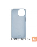 Evelatus Apple iPhone 15 Premium MagSafe Soft Touch Silicone Case New Function, Grey Blue