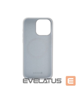 Evelatus Apple iPhone 15 Pro Premium MagSafe Soft Touch Silicone Case New Function, Grey Blue