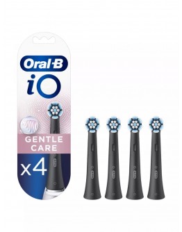Zobu birste Oral-B Toothbrush replacement iO Gentle Care Heads, For adults, Number of brush heads included 4, Black