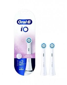 Zobu birste Oral-B iO Refill Gentle Care Replaceable toothbrush heads, 2 pcs, White