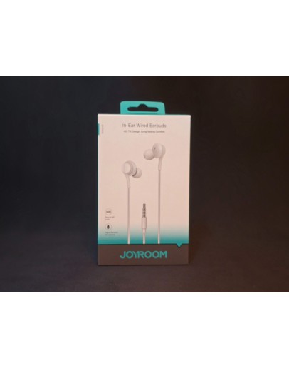 Vadu austiņas Joyroom Wired Series In-Ear Wired Earbuds 3.5mm Balts