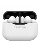 Bezvadu austiņas Canyon TWS-3 Bluetooth headset Balts