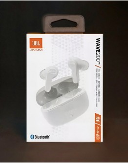 Bezvadu austiņas JBL Wave 200 TWS Baltas