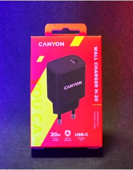 Adapteris Canyon Wall Charger H-20 (20 W, melns)