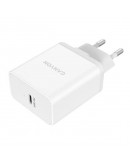 Adapteris Canyon sienas lādētājs H-20 ar USB-C (20 W, balts)