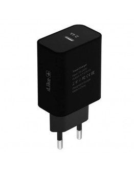 Adapteris iLike Type-C Travel Charger ITC02 (2.4A, melns)