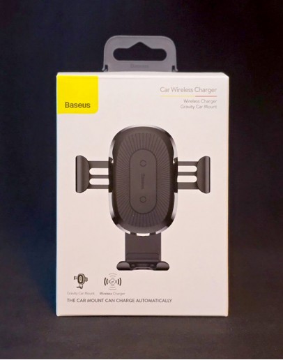 Baseus bezvadu lādētājs Gravity Car Mount Phone Bracket Air Vent Holder +