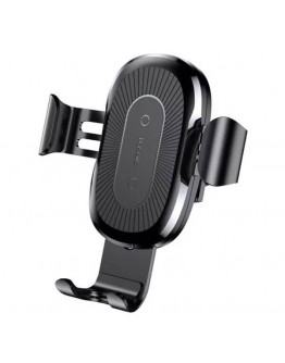 Baseus bezvadu lādētājs Gravity Car Mount Phone Bracket Air Vent Holder +