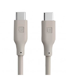 Evelatus USB C uz USB C kabelis, izgatavots no silikona, 1.2 metru garš, atbalsta 60W jaudu un 20V/3A spriegumu